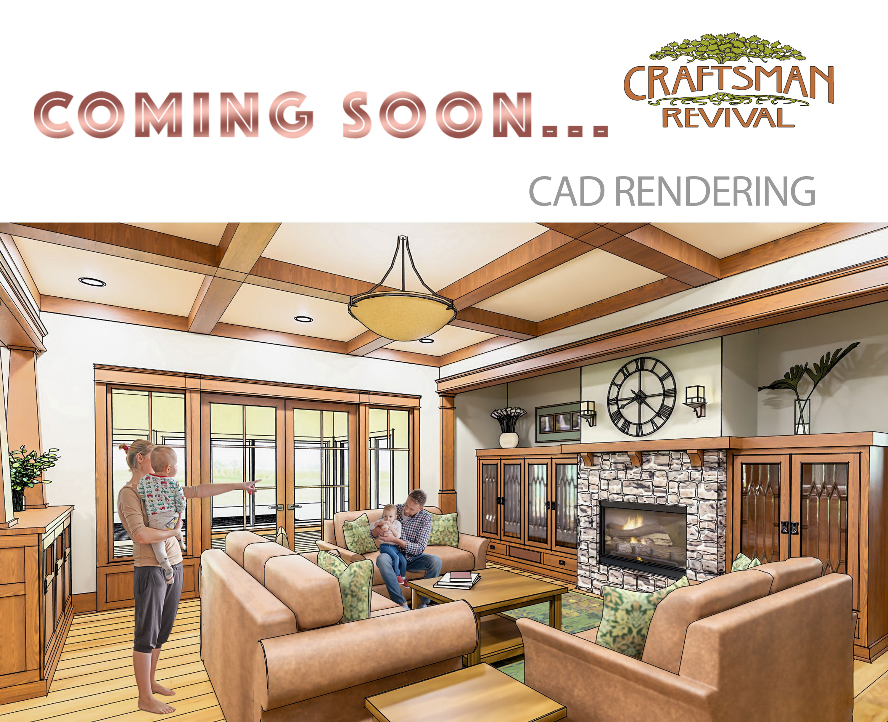 Craftsman Inspired Great Room