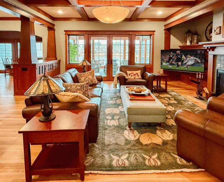 Arts & Crafts Inspired Living Room