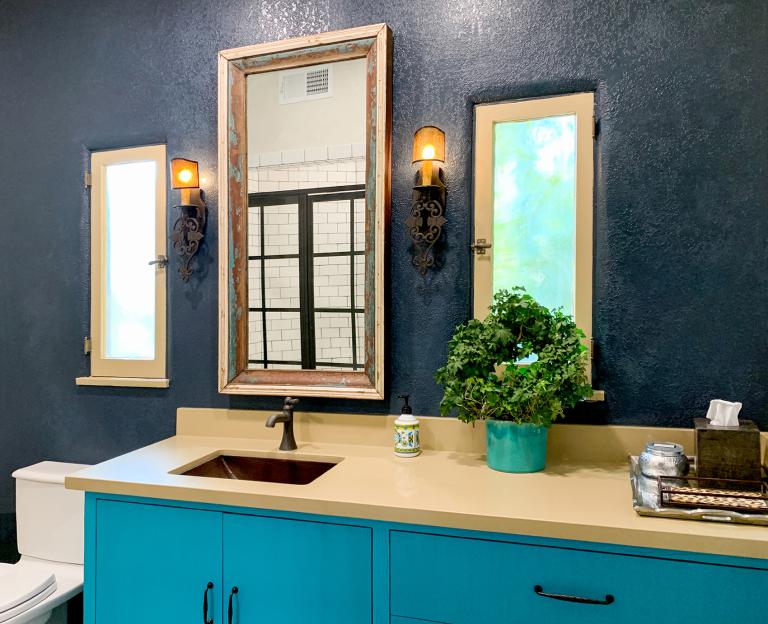 Turquoise Vanity