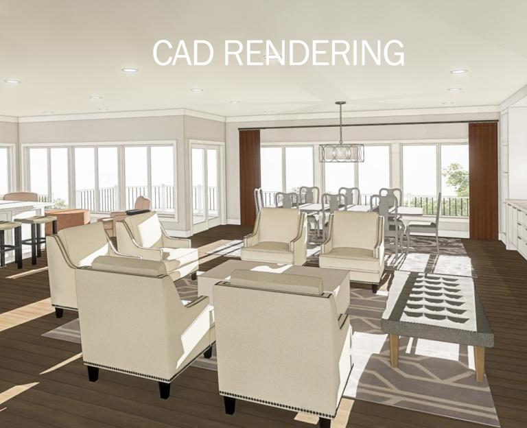CAD rending great room