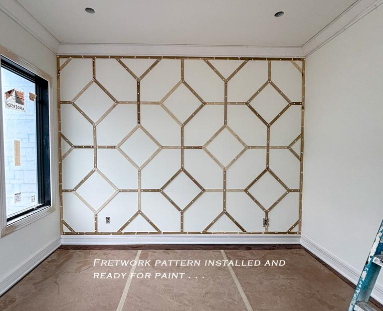 Fretwork Accent Wall