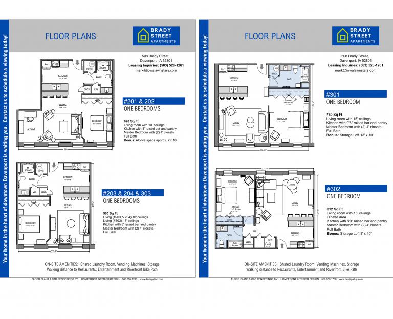 Brady St Apts Interior Renderings