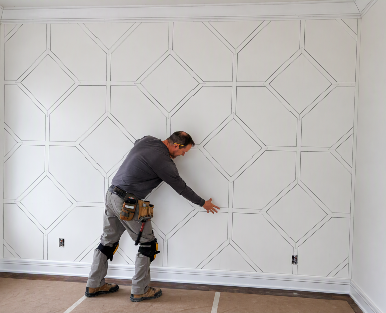 Fretwork Accent Wall