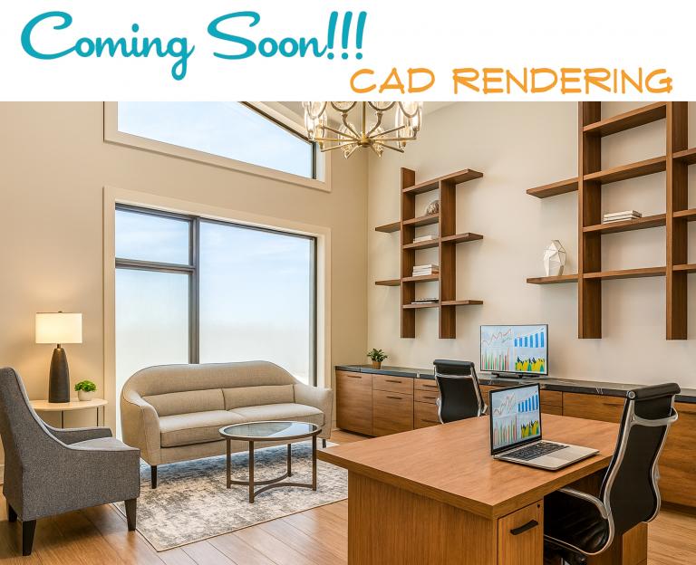 Home Office CAD Rendering