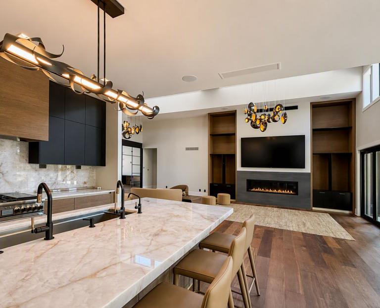 Modern Cabinetry Brass Accents