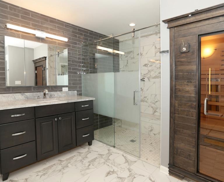 Master Bath With Sauna